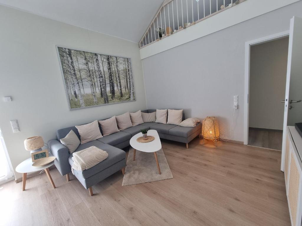 Posezení v ubytování Ferienhaus am Bernsteinsee