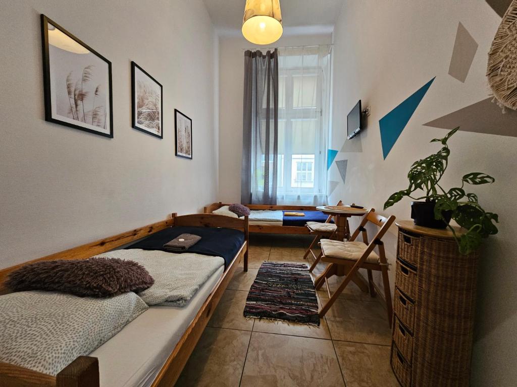 Postel nebo postele na pokoji v ubytování Deja Vu Hostel