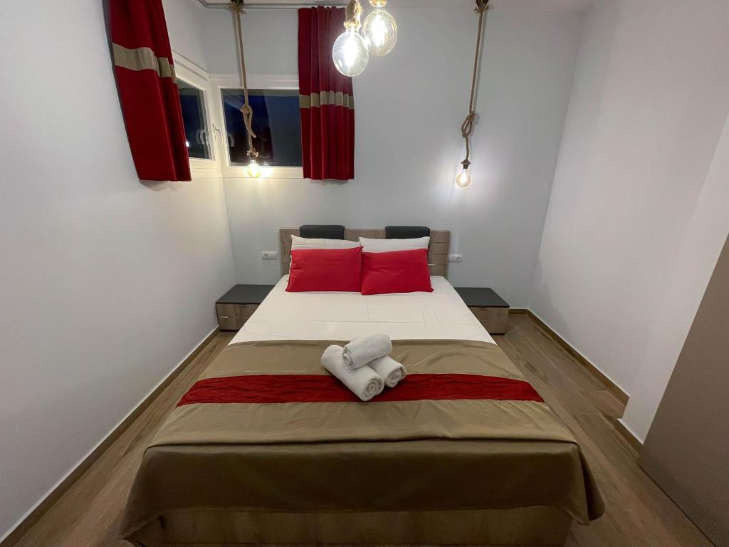 Ένα ή περισσότερα κρεβάτια σε δωμάτιο στο Petra Nova Suites