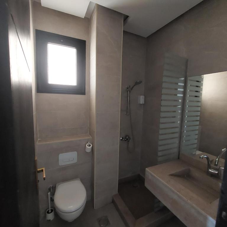 Koupelna v ubytování Sola inn
