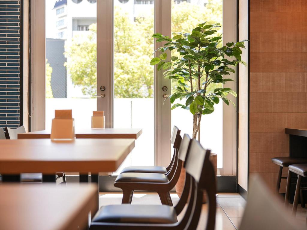 Posezení v ubytování Super Hotel Hiroshima