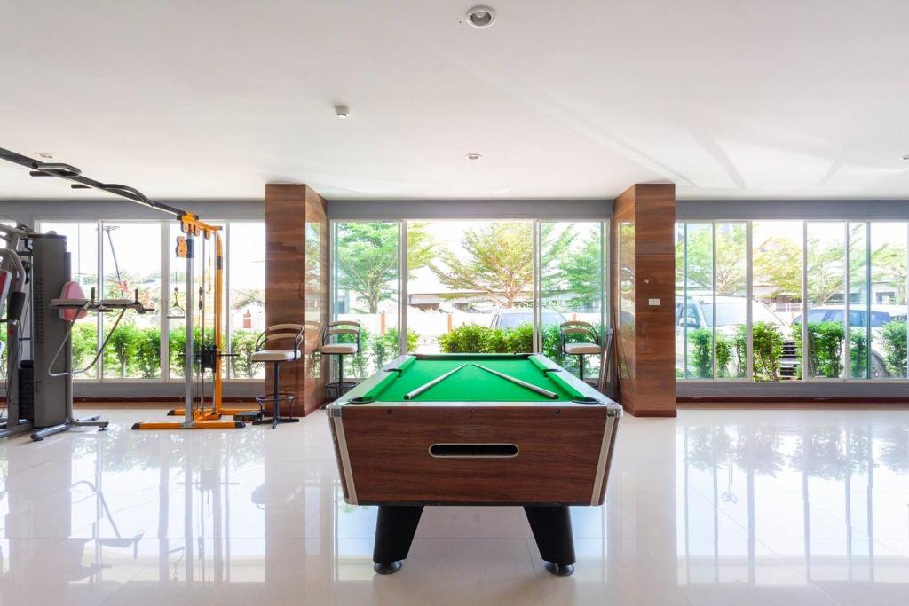Biliár nebo kulečník v ubytování CK Resort Pattaya