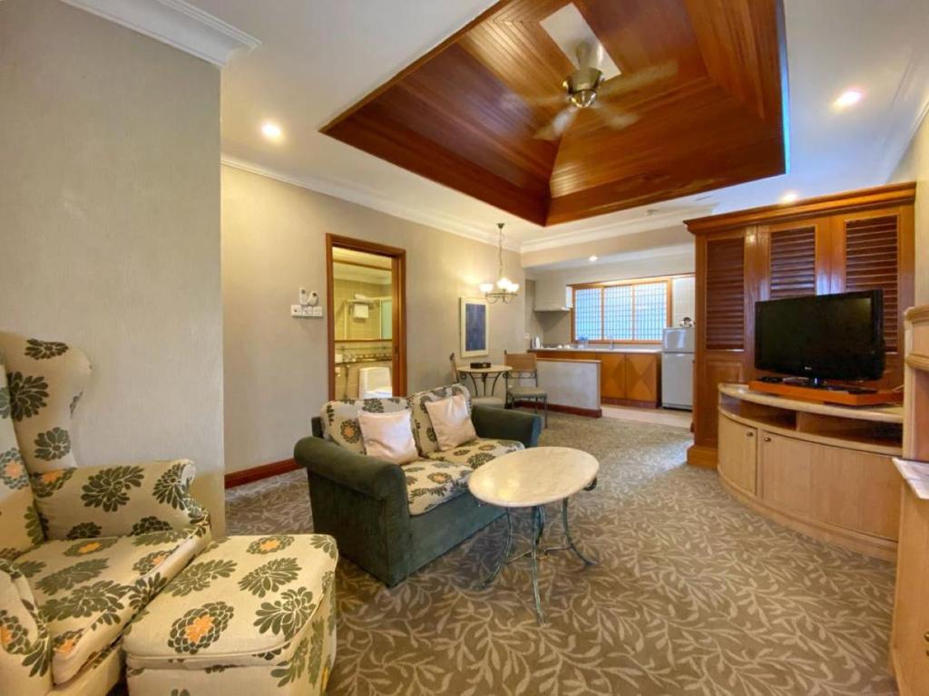 TV o dispositivi per l'intrattenimento presso Tiara Labuan Hotel