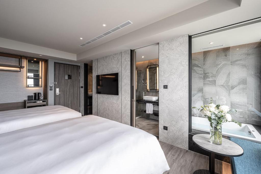 Lakeshore Hotel Hualien Taroko - Bauen Ruhig - Deluxe -Familienzimmer Mit Meerblick