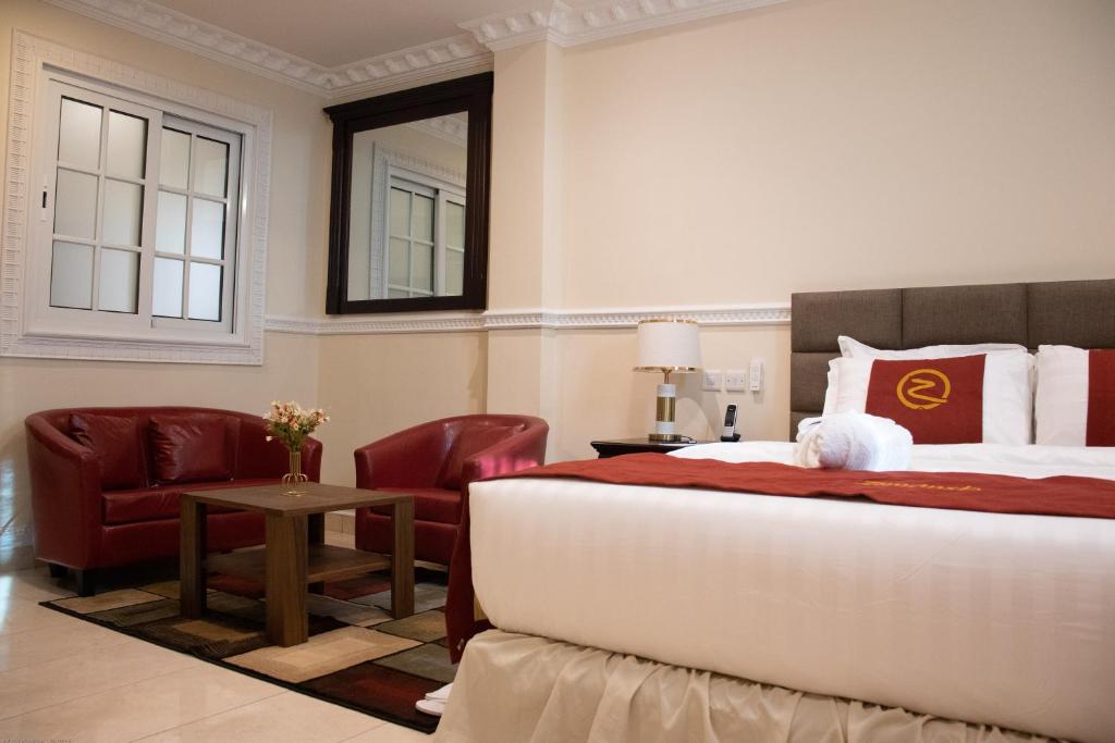 Posezení v ubytování Zimansky Hotel