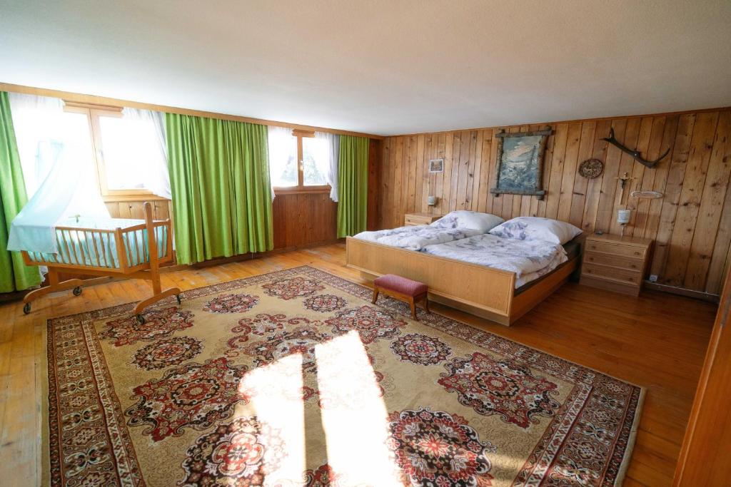 Postel nebo postele na pokoji v ubytování Haus Berchtold am Hüttersberg
