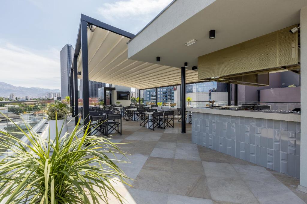 Un balcón o terraza en Cora Hotel