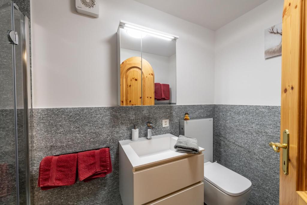 Koupelna v ubytování Chalet Belmont