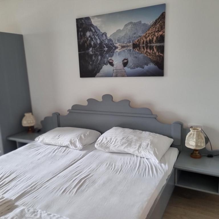 Postel nebo postele na pokoji v ubytování Mountain view apartments