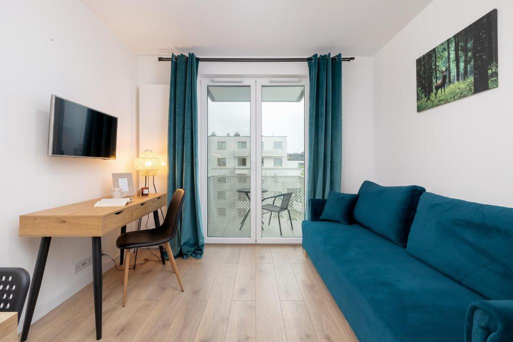 Posedenie v ubytovaní Saska Blu Studios Premium by Noclegi Renters