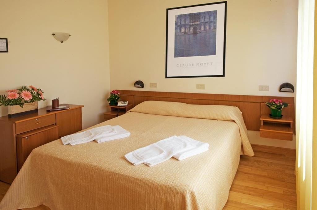 Postel nebo postele na pokoji v ubytování Hotel Roma