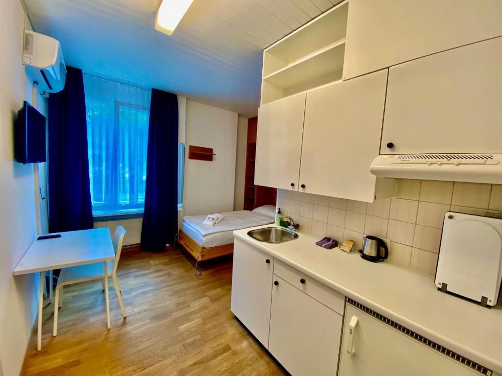Kuchyň nebo kuchyňský kout v ubytování Residence Mutschellen