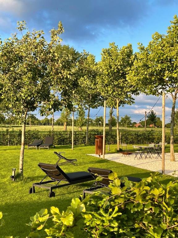 Zahrada ubytování Hoeve La Cascina