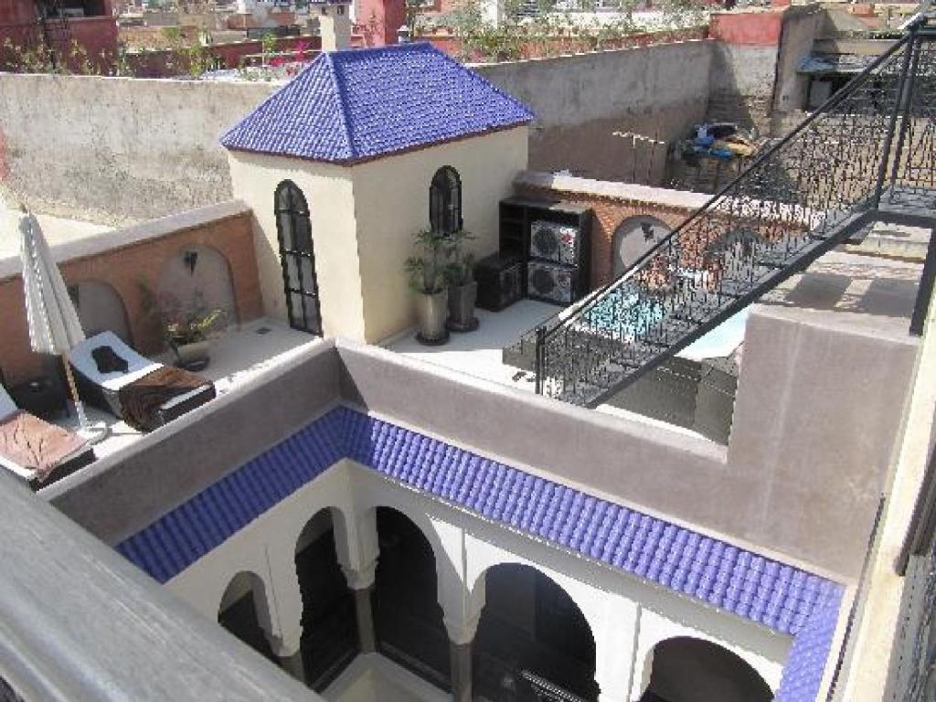 Balkón nebo terasa v ubytování Riad Carllian
