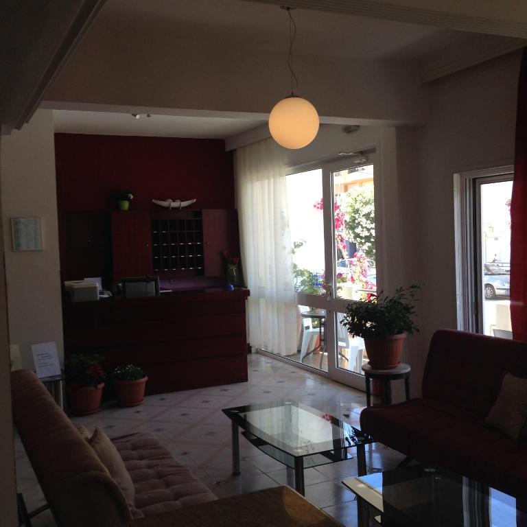 Posezení v ubytování Zefyros Hotel
