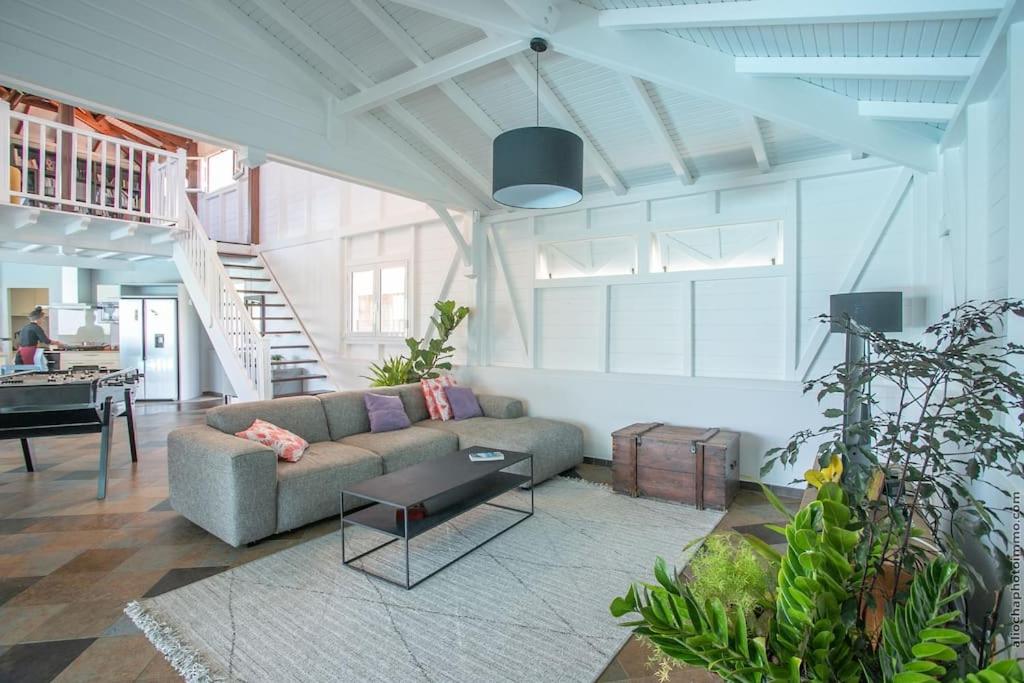 Posezení v ubytování Luxueuse Villa Katleya, vue mer