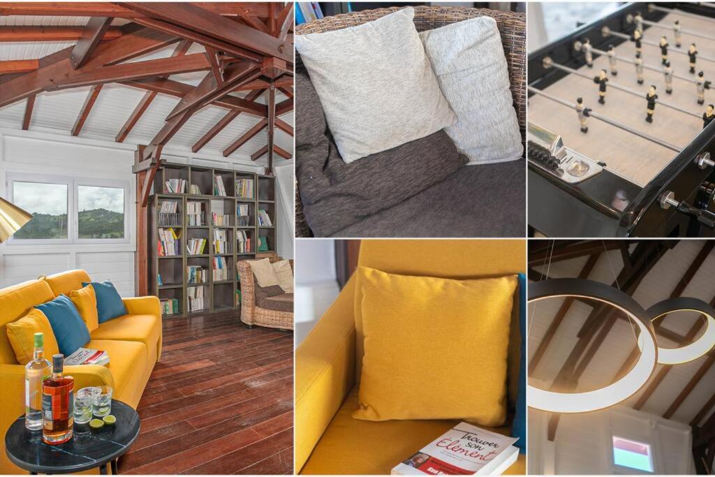 Posezení v ubytování Luxueuse Villa Katleya, vue mer