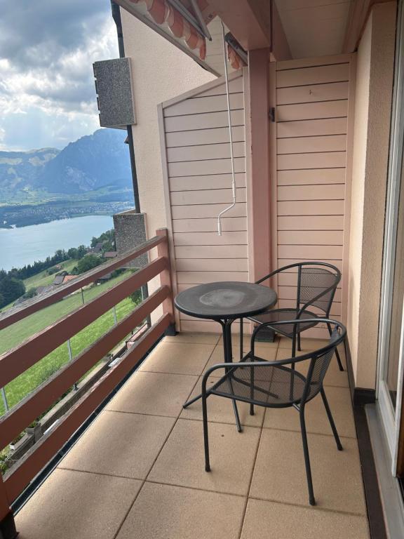 Balkón nebo terasa v ubytování Rooms Haltenegg