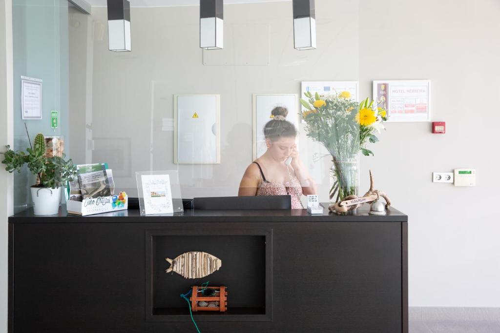 Hostia v ubytovaní Hotel Herbeira