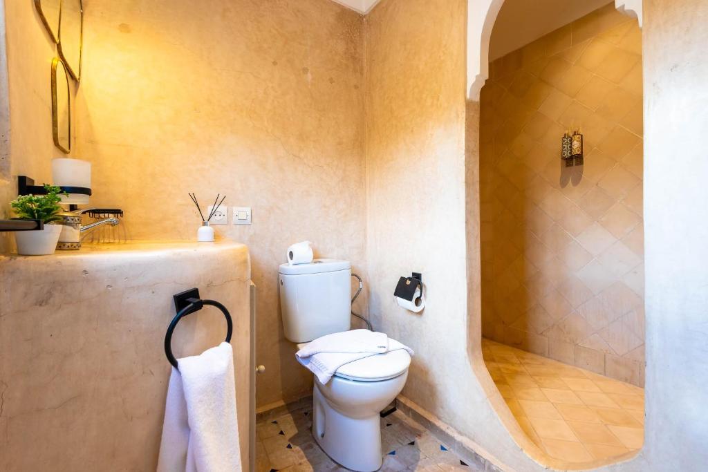 Koupelna v ubytování Riad La Croix Berbere