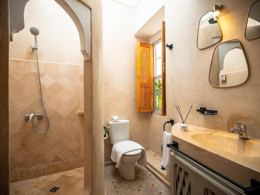 Koupelna v ubytování Riad La Croix Berbere