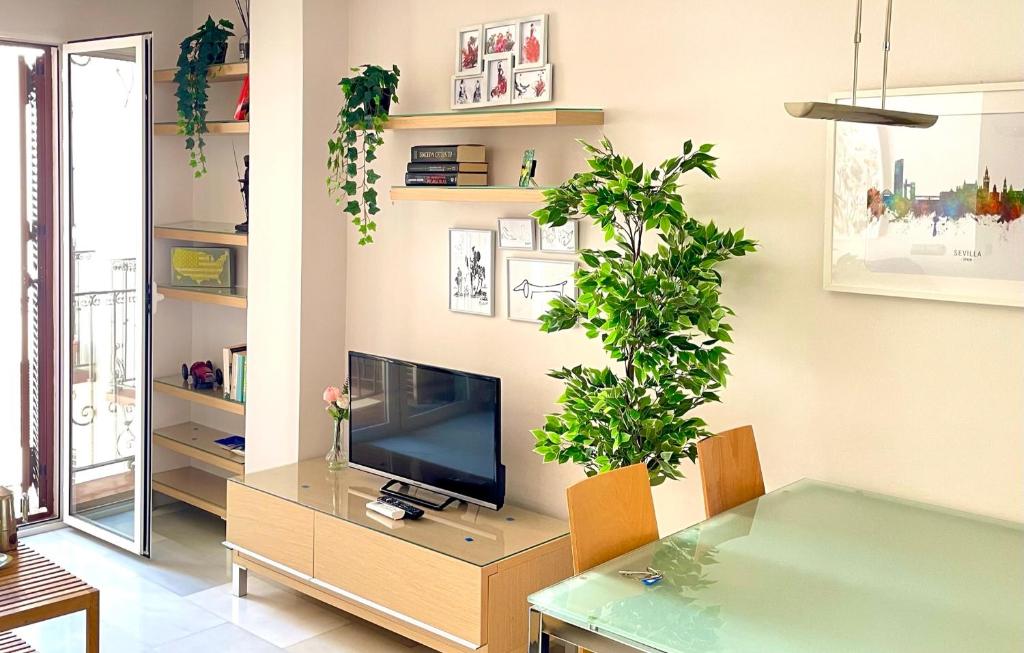 TV a/nebo společenská místnost v ubytování Apartamento centrico - catedral