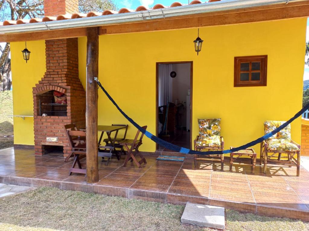 Patio nebo venkovní prostory v ubytování Chalé Mirante Da Guapiara