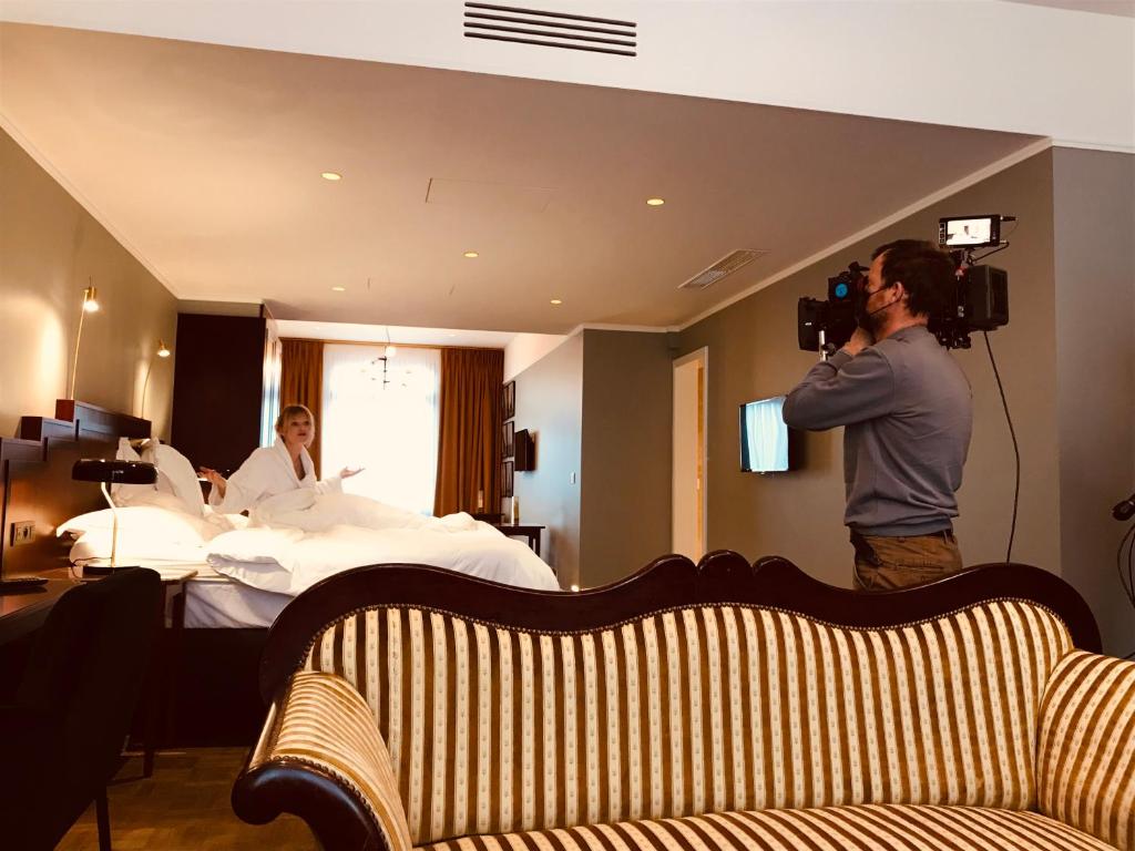TV a/nebo společenská místnost v ubytování Gatsby Hotel - Adults Only - Small Luxury Hotel - by F-Hotels
