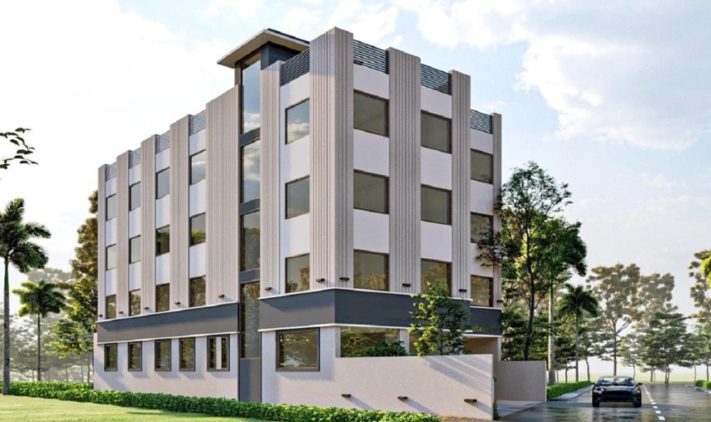 a rendering of a building at Hotel Haridwar in Haridwār