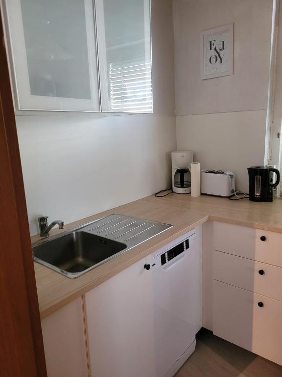 Kuchyň nebo kuchyňský kout v ubytování Ferienwohnung Max