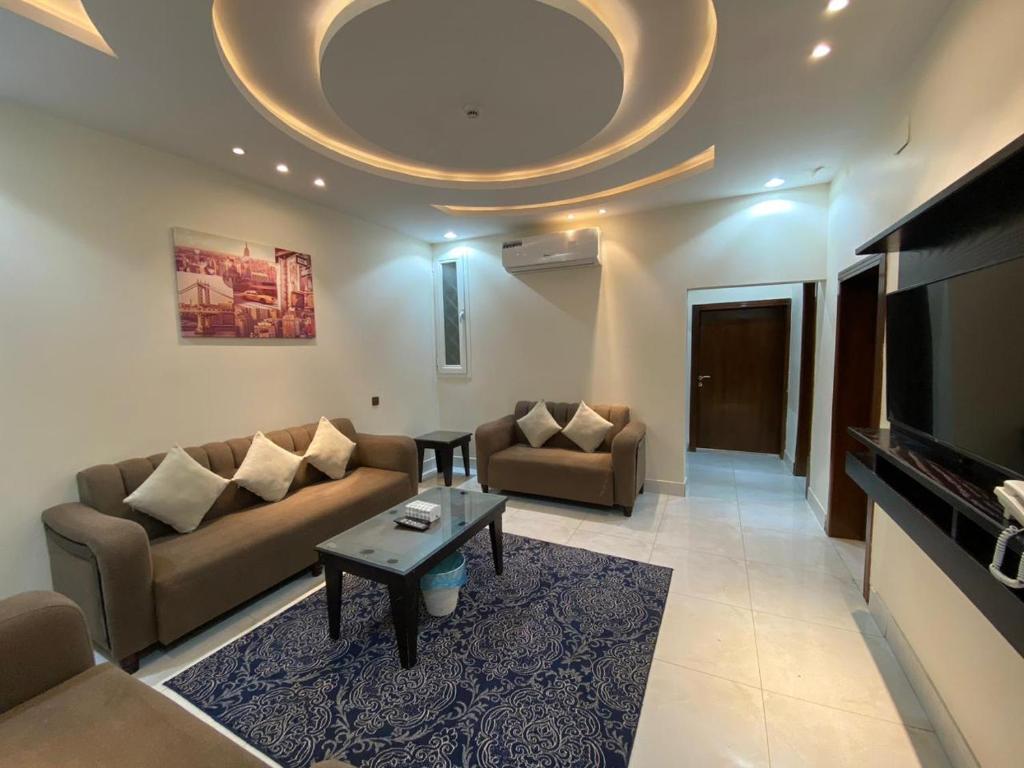 TV a/nebo společenská místnost v ubytování Alwan apartment hotel