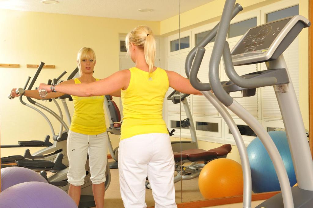 Fitness centrum a/nebo fitness zařízení v ubytování Ferienzentrum Wenningstedt