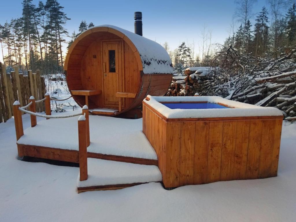 Glamping Hnačov talvel