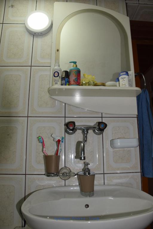 Koupelna v ubytování Apartman Wisteria