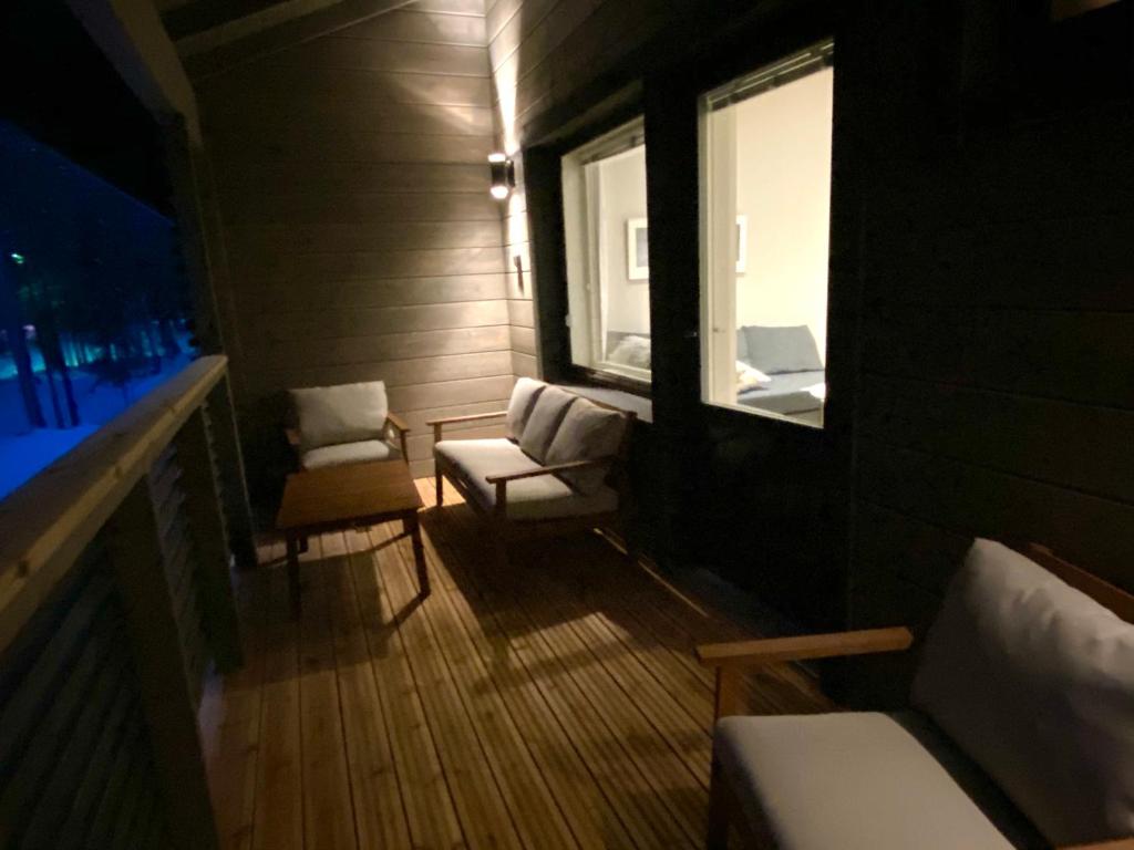 Posezení v ubytování Pyhä Snowflake