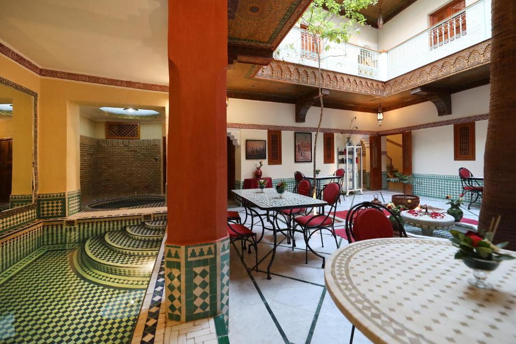 Posezení v ubytování Riad Atlas Acacia