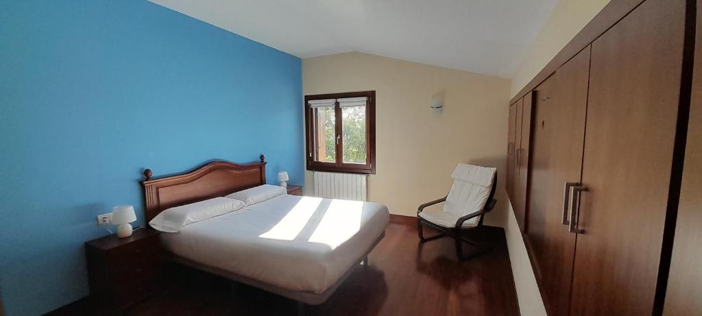 Postel nebo postele na pokoji v ubytování Agroturismo Argoin Txiki