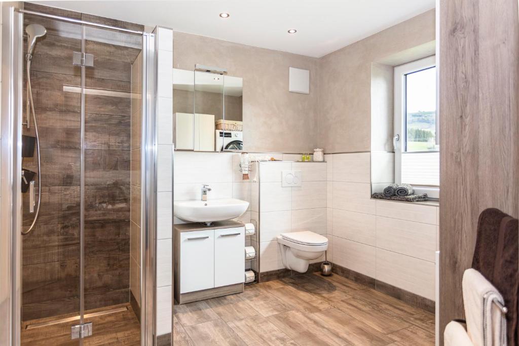 Kúpeľňa v ubytovaní Ferienwohnung Katharina
