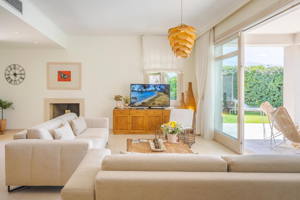 Posezení v ubytování SK Place Luxury Seafront Villas Chania