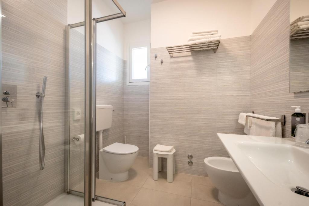 Koupelna v ubytování Hotel Parigi