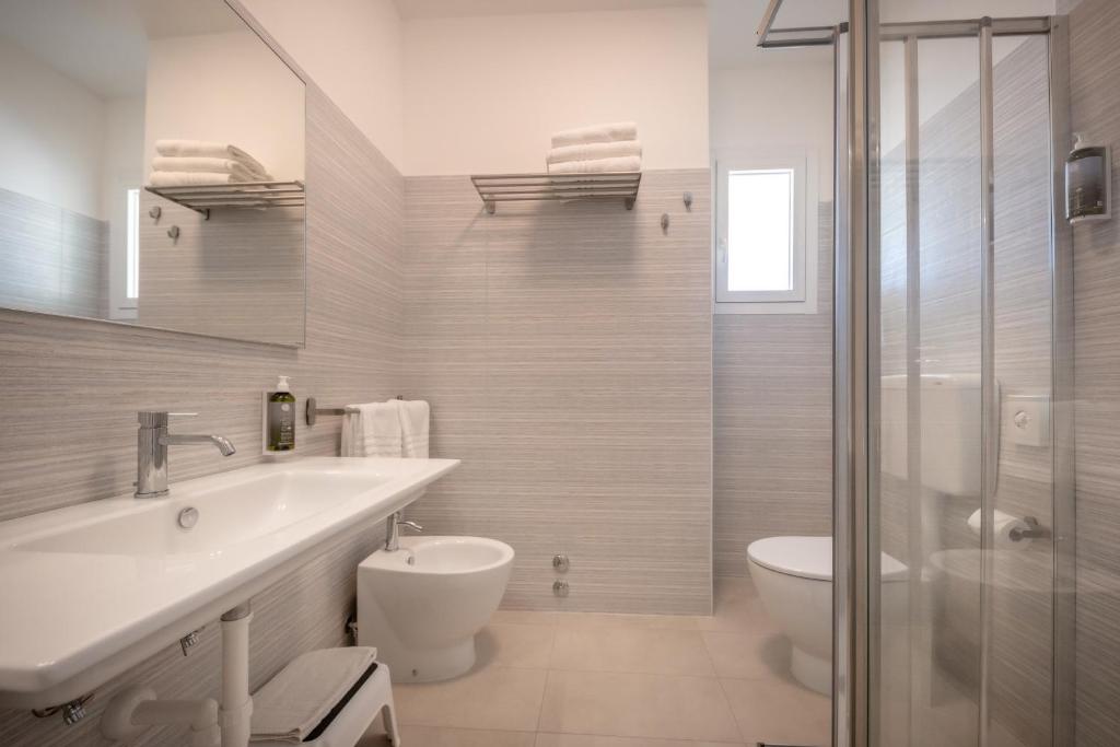 Koupelna v ubytování Hotel Parigi