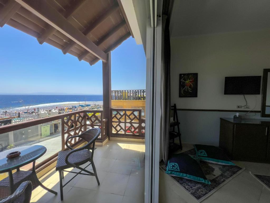 Balkón nebo terasa v ubytování Club Red Dahab Motel