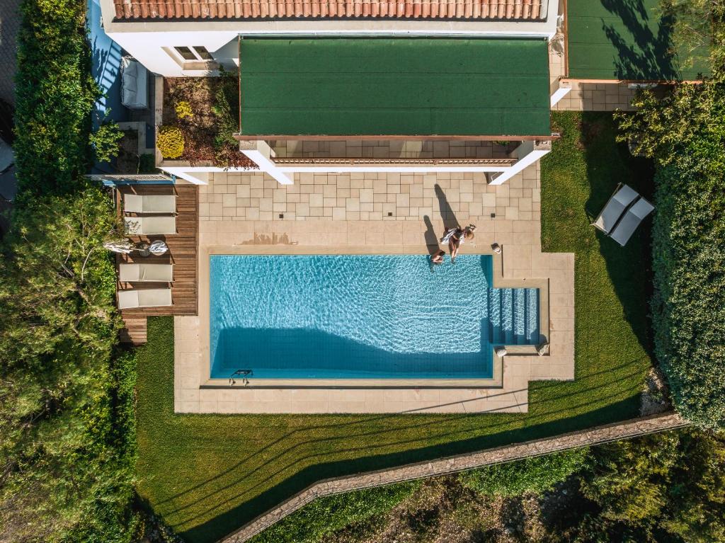 Bazén v ubytování SK Place Luxury Seafront Villas Chania nebo v jeho okolí