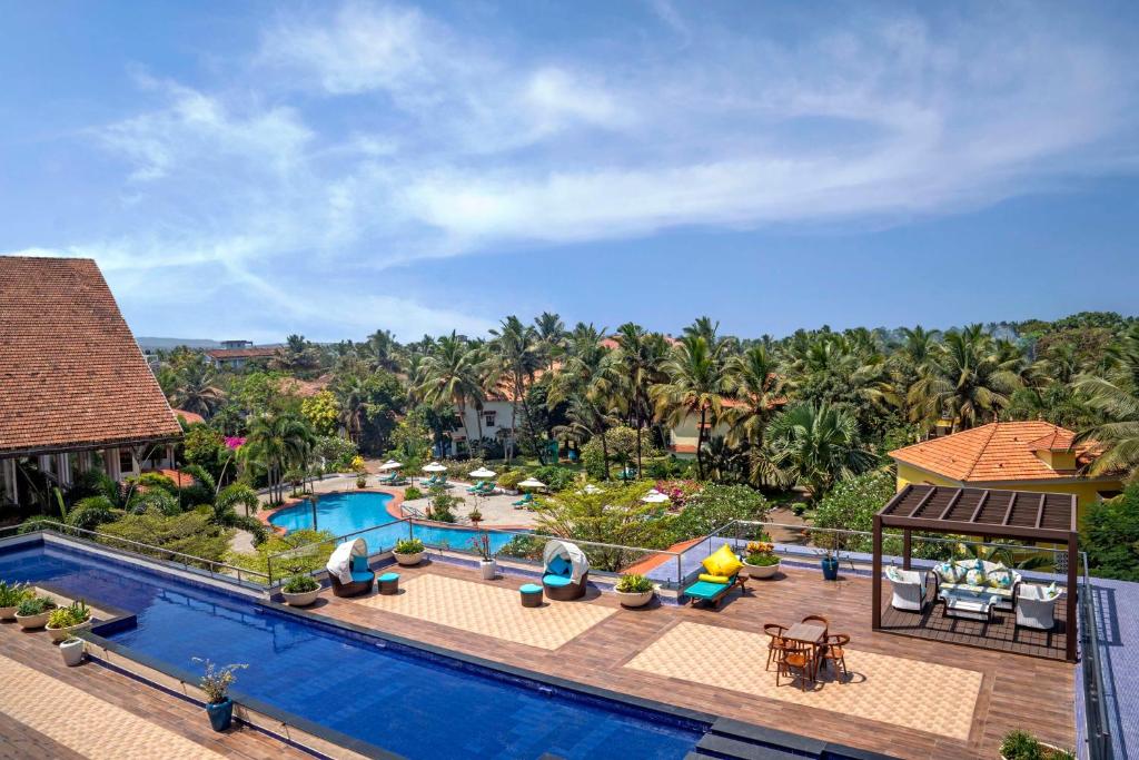 Bazén v ubytování Radisson Blu Resort, Goa nebo v jeho okolí