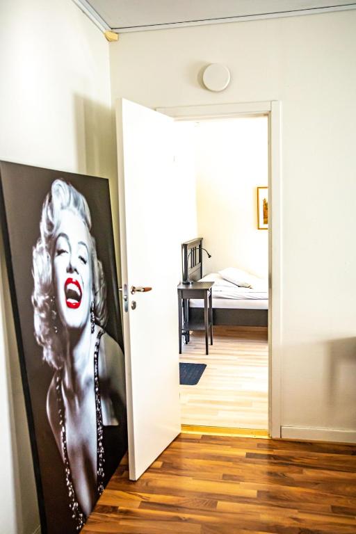 Postel nebo postele na pokoji v ubytování Saga Hotell