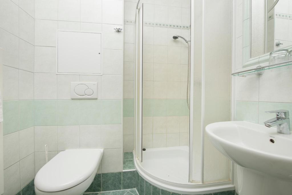 Koupelna v ubytování Hotel SOREA TITRIS