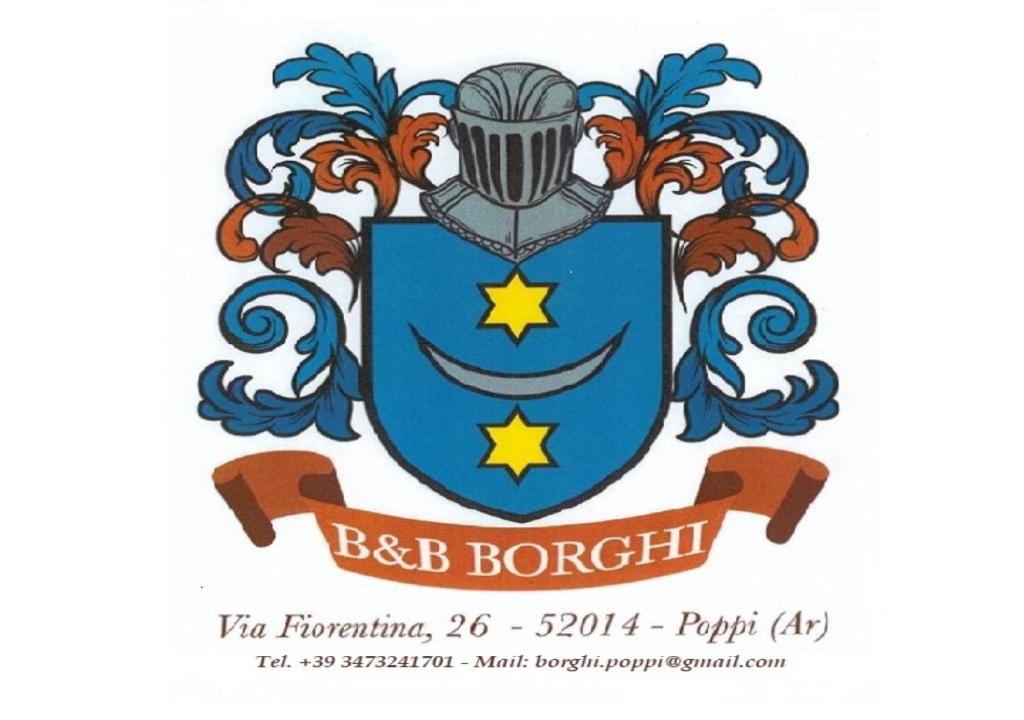 a drawing of the bbb borough logo at B&B BORGHI in Poppi