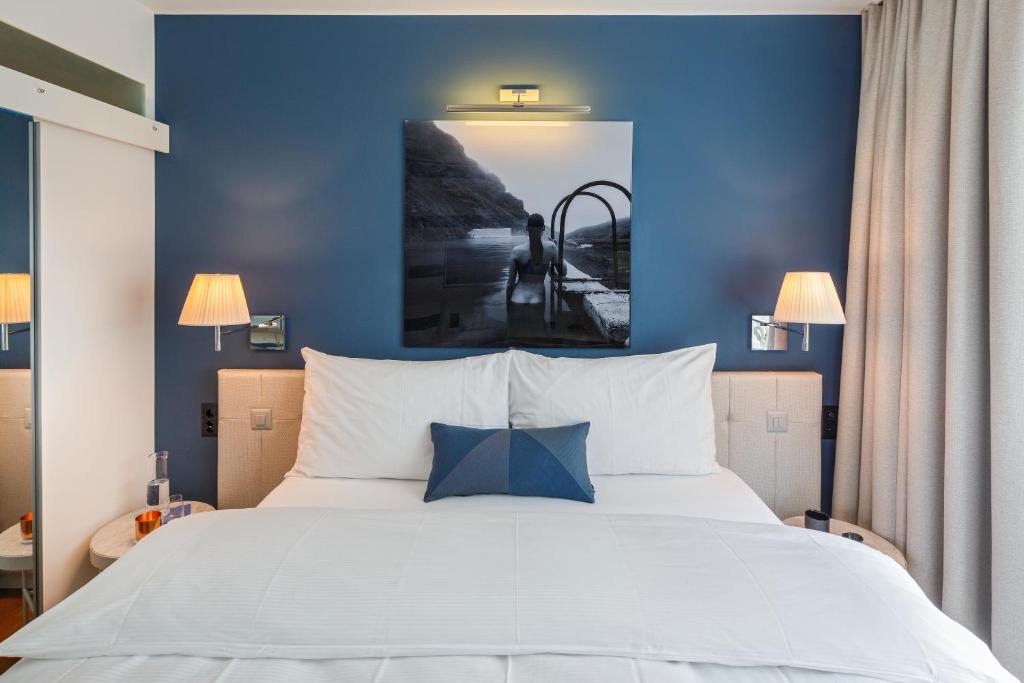 Postel nebo postele na pokoji v ubytování Hotel Seehof