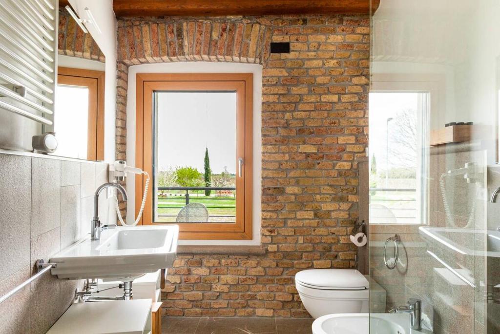 Koupelna v ubytování B&B La Corte Dei Vizi