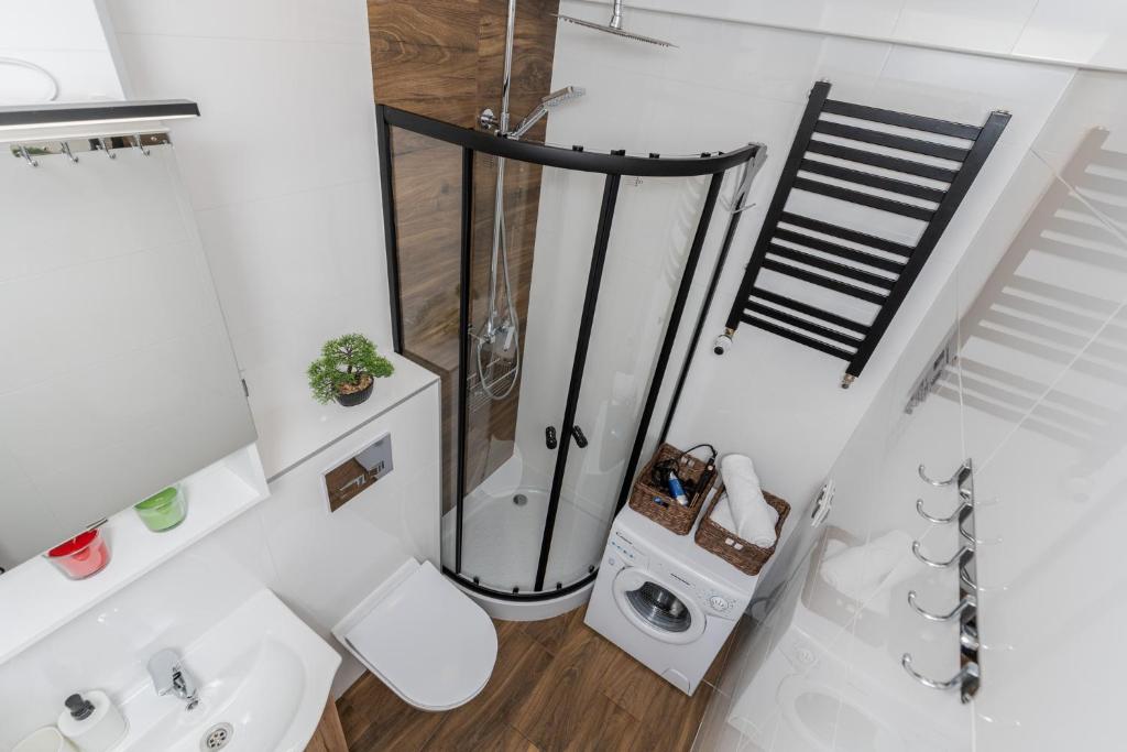 Kúpeľňa v ubytovaní Czarnowiejska Mini Studio